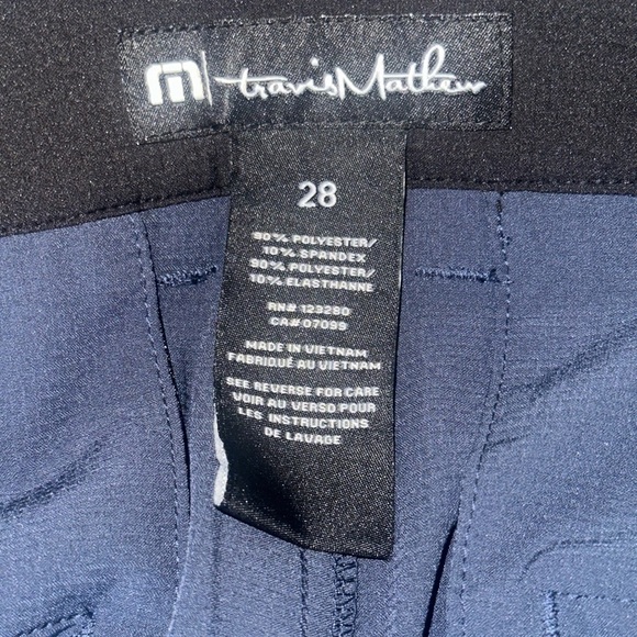 New Travis Mathew Starnes Golf Shorts Men’s Size 28 Heater Series Navy Quick-Dry - Picture 9 of 9